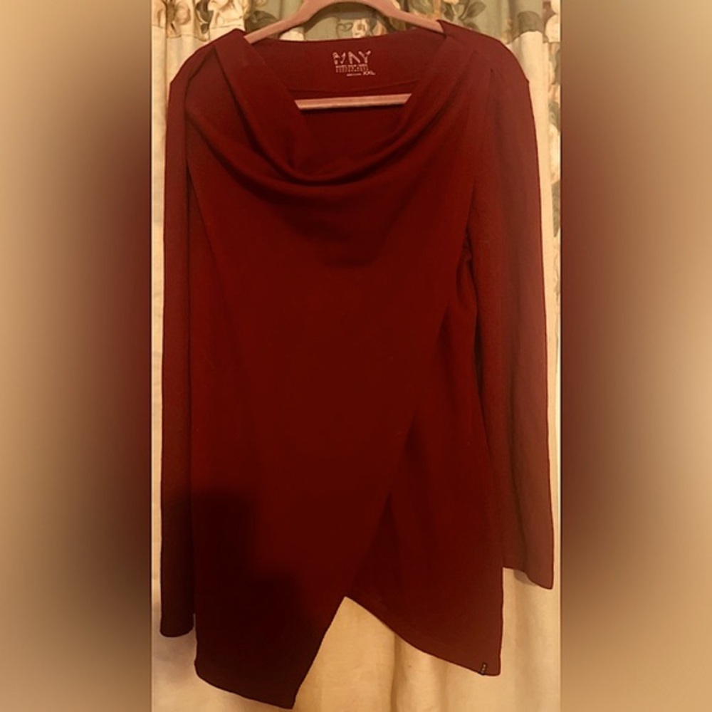 Asymmetrical Casual Top, Lightweight Thermal  Material, Swag Neckline